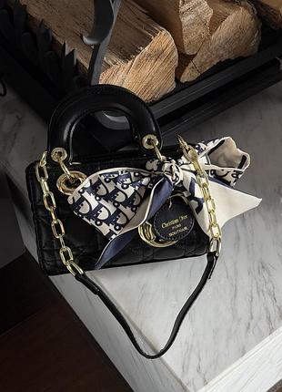 Dior lady d-joy micro bag black [оригінальна коробка]