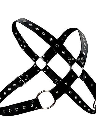 Мужская портупея art of sex - arcady, черный xs-m