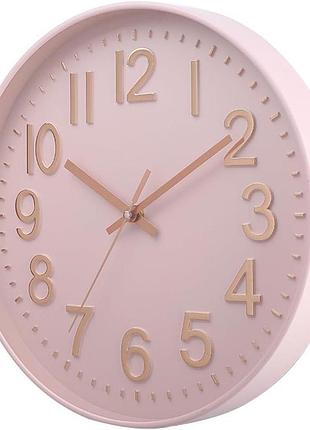 Настінний годинник amdonalo, 30 см, великий сучасний настінний годинник рожево-рожеве золото