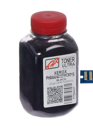 Тонер + чип анк для xerox phaser 6000/6010 бутль 35г black (1500255)