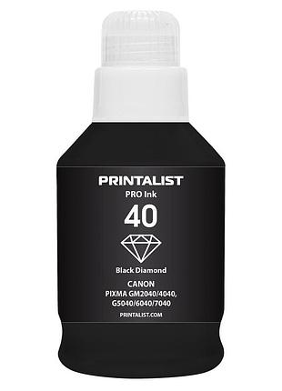 Чернила printalist gi-40 для canon g5040/g6040 1909 black пигментные (pl40bp)