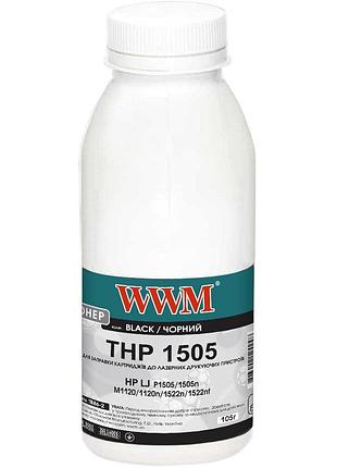 Тонер wwm для hp p1005/1505/m1120/1522 бутль 105г black (tb86-2)
