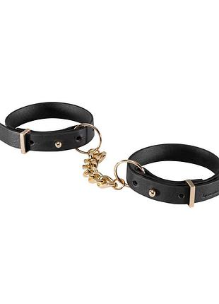 Наручники з екошкіри bijoux indiscrets maze — thin handcuffs black