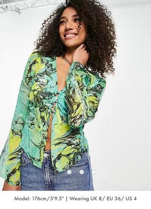 Блузка asos с необработанным краем