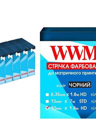 Лента комплект 5шт wwm 10мм х 1.8м hd кольцо black (r10.1.8h5)