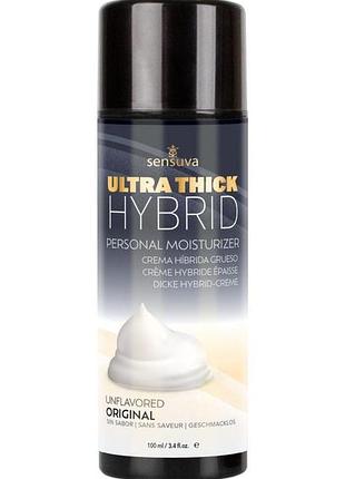 Густий крем-змазка на гібридній основі sensuva ultrathick hybrid formula (100 мл) рн збалансована