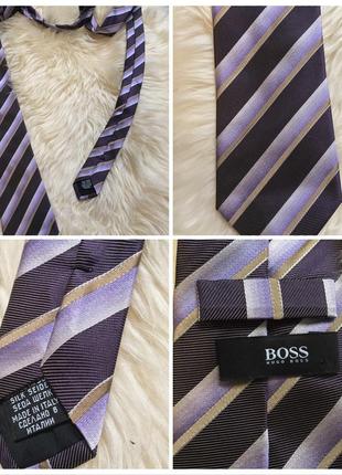 Винтажный галстук hugo boss. villa mori