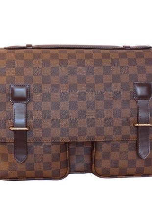 Мужская кожаная сумка 300205 коричневая