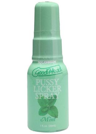 Спрей для кунілінгу doc johnson goodhead pussy licker spray — mint 29 мл