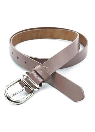 Женский кожаный ремень 2,3 х 110 см weatro пудра