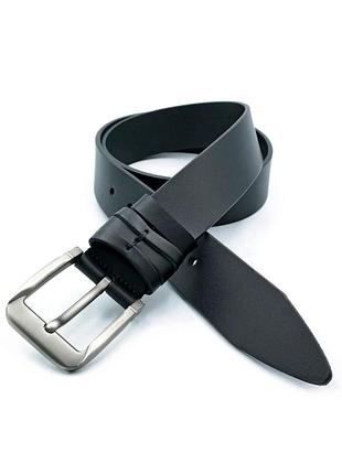 Шкіряний чоловічий ремінь weatro 3,8 х 105-120 см чорний wtro-ua-38k-0034 110