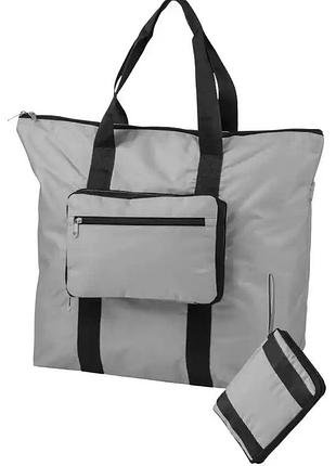 Складная сумка шоппер для покупок 25l topmove traveler серая