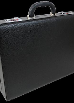 Бизнес кейс, дипломат из эко кожи portfolio черный