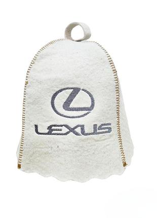 Банная шапка luxyart "lexus", натуральный войлок, белый (lr-961)