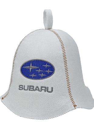 Банная шапка luxyart "subaru", искусственный фетр, белый (la-320)