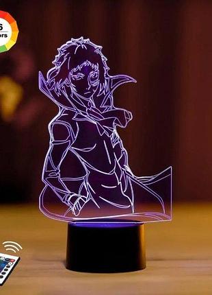 Ночник-светильник 3d "акутагава рюноске" 23х14 см 3dtoyslamp es199