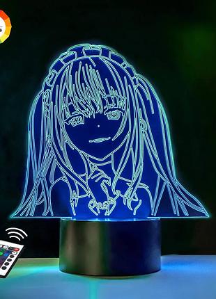 Ночник-светильник 3d "куруми тикисаки" 18х18 см 3dtoyslamp es386