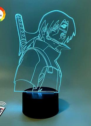 Ночник-светильник 3d "итачи 3" 25х14 см 3dtoyslamp es305