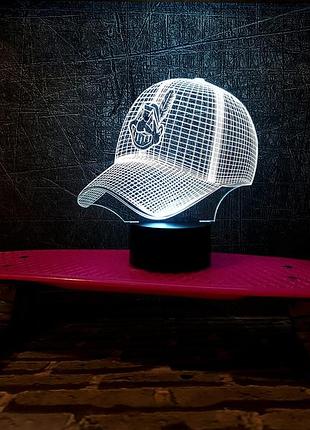 Змінна картинка для нічника-світильника 3d "бейсболка" 3dtoyslamp cl0127284