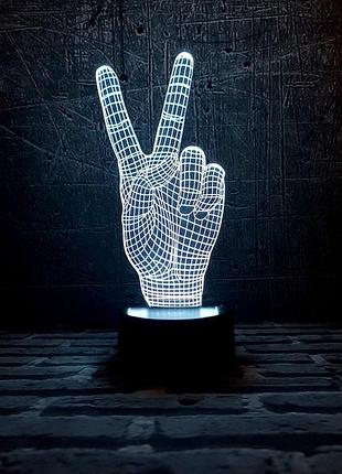 Змінна картинка для нічника-світильника 3d "привіт" 3dtoyslamp cl0127442