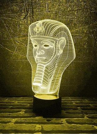 Ночник-светильник 3d "тутанхамон" 27х15 см 3dtoyslamp es624