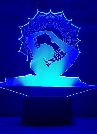 Змінна картинка для нічника-світильника 3d "йога" 3dtoyslamp (2000002615309)