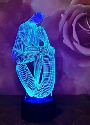 Змінна картинка для нічника-світильника 3d "медитація 2" 3dtoyslamp cl0127393