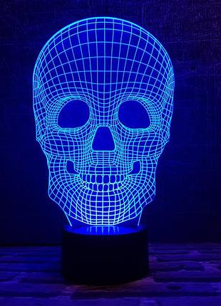 Змінна картинка для нічника-світильника 3d "череп 4" 3dtoyslamp cl0127530