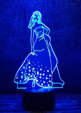 Змінна картинка для нічника-світильника 3d "золочка" 3dtoyslamp cl0127348