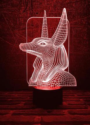 Змінна картинка для нічника-світильника 3d "анубіс" 3dtoyslamp cl0127275
