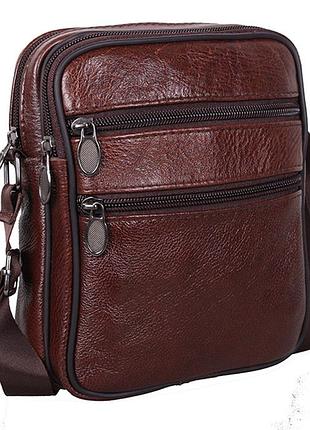 Чоловіча шкіряна сумка bon2366 коричнева