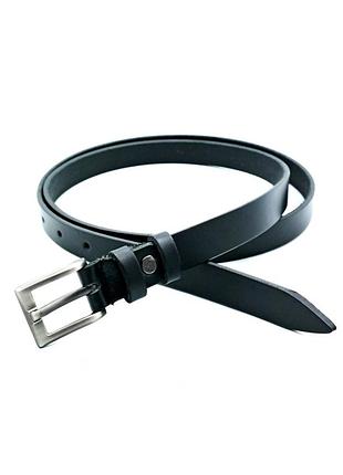 Жіночий шкіряний ремінь 1,8 х 100-120 см weatro чорний 105 см