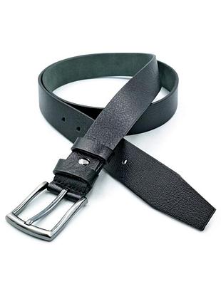 Шкіряний чоловічий ремінь weatro 3,3 х 105-125 см чорний wtro-tur-33k-003 120