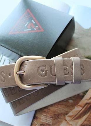 Жіночий шкіряний ремінь guess