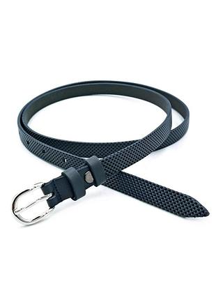 Женский кожаный ремень 1,3 х 105-120 см weatro темно-синий zhin-ua-13k-0036