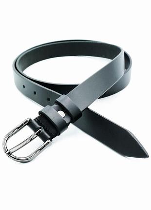 Женский кожаный ремень 2,3 х 105-125 см weatro черный ua-23cmk-008 115 см