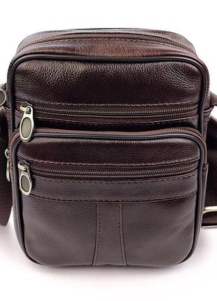 Мужская сумка из натуральной кожи c-209 (21х17х7см)