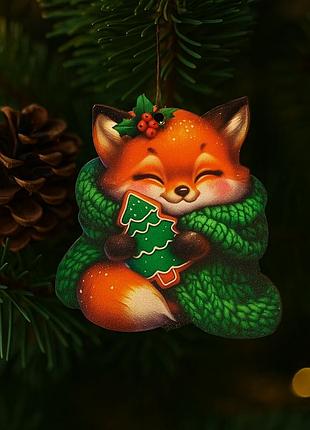 Декоративна іграшка-декор luxyart лисичка 7*7 см (dn-872)