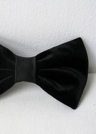 Краватка-метелик оксамитовий чорний/ бабочка чорний бархат