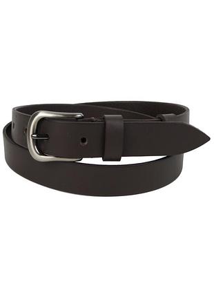 Женский кожаный ремень skipper, украина темно-коричневый