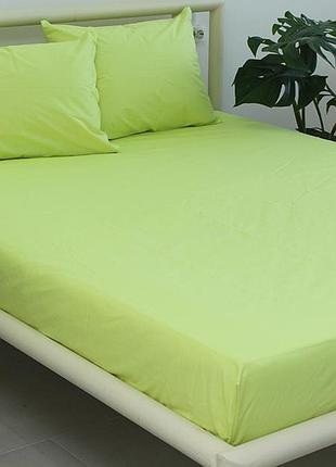 Тм tag простынь на резинке (160х200х20) sunny lime