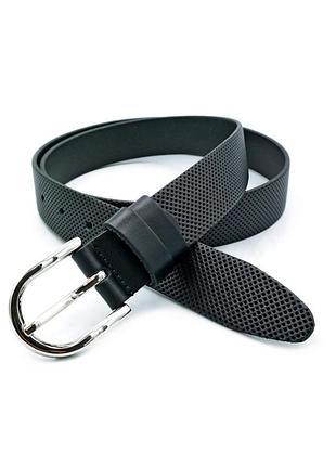 Жіночий шкіряний ремінь 2,8 х 105-120 см weatro чорний zhin-ua-28k-0056 110 см