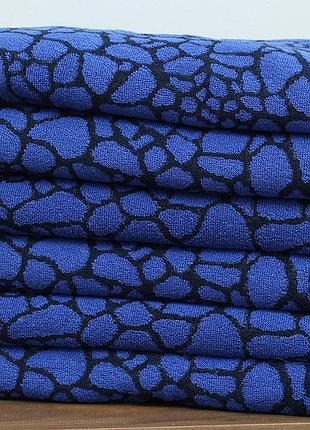 Тм tag полотенце 70х140 kamyshek цвет: синий