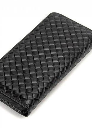 Мужской клатч кожаный tiding bag, черный