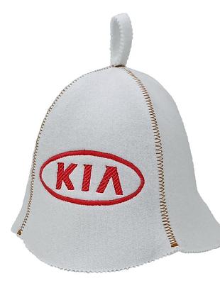 Банная шапка luxyart "kia", искусственный фетр, белый (la-319)