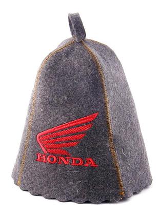 Банна шапка luxyart "honda" натуральна повсть сірий (la-250)
