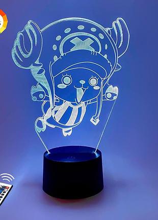 Ночник-светильник 3d "тони тони чоппер 2" 25х16 см 3dtoyslamp es741