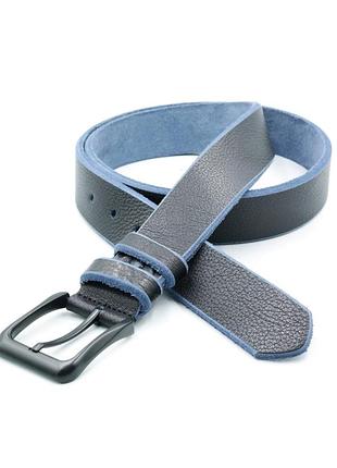 Шкіряний чоловічий ремінь чорний 4 х 110,115,120 см weatro lmn-tur-40k-0013 115 см