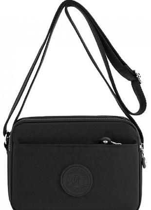 Небольшая женская наплечная сумка, кроссбоди confident черная