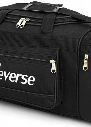 Вместительная дорожная сумка из кордуры 58l reverse черная